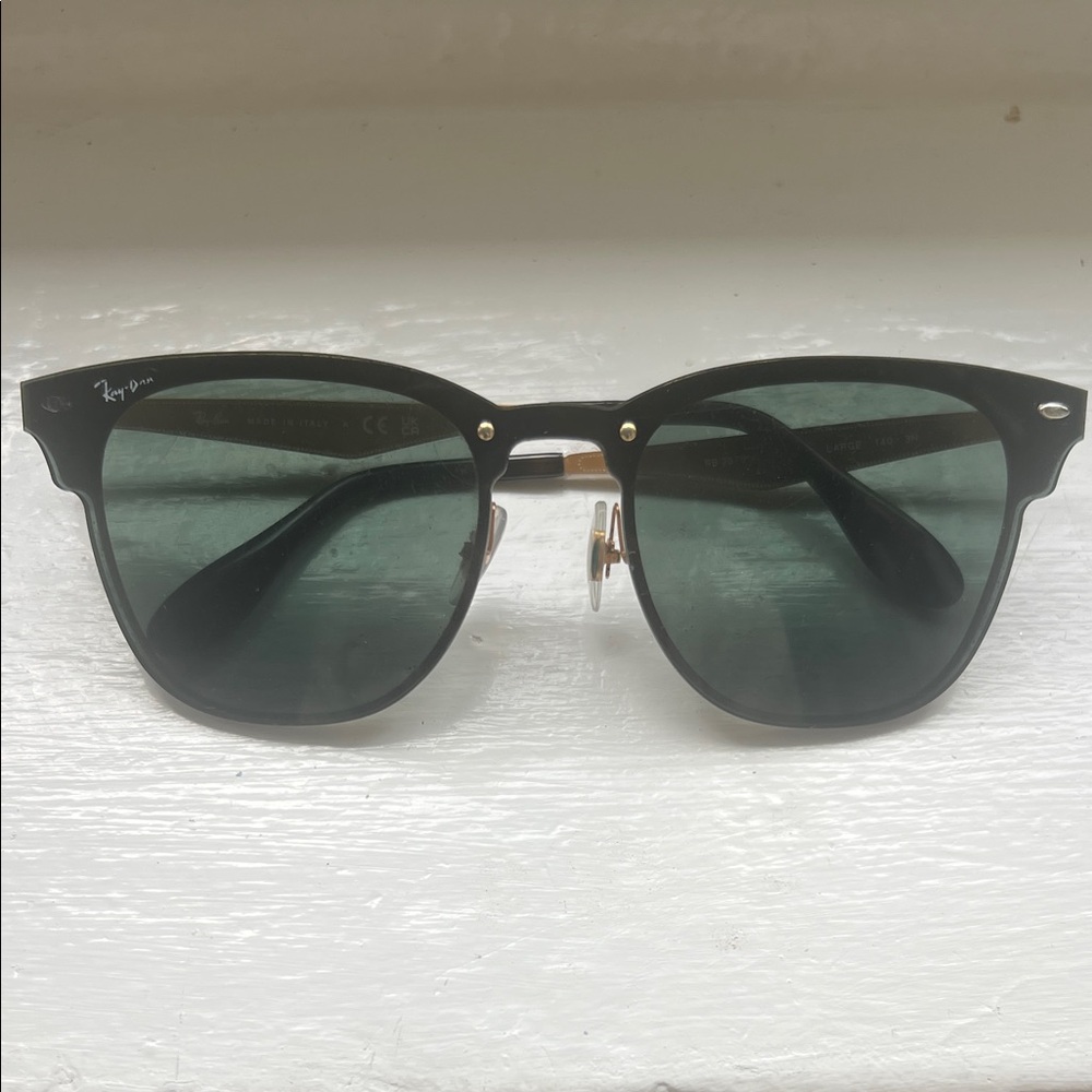 Ray-Ban Black Frame Blaze Clubmaster Sunglasses